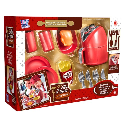 Cozinha Infantil Brinquedo Fritadeira Air Fryer Master Chef