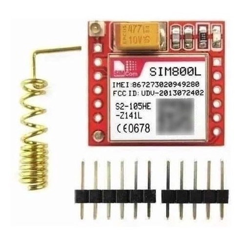 Módulo Gprs Gsm Sim800l Sim800 Sim 800l Com Antena Arduino