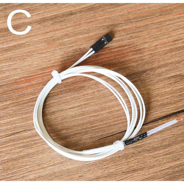 Sensor Termistor Ntc 3950 100k Ntc3950 Cabo 1m Impressora 3d  3 modelos de conector