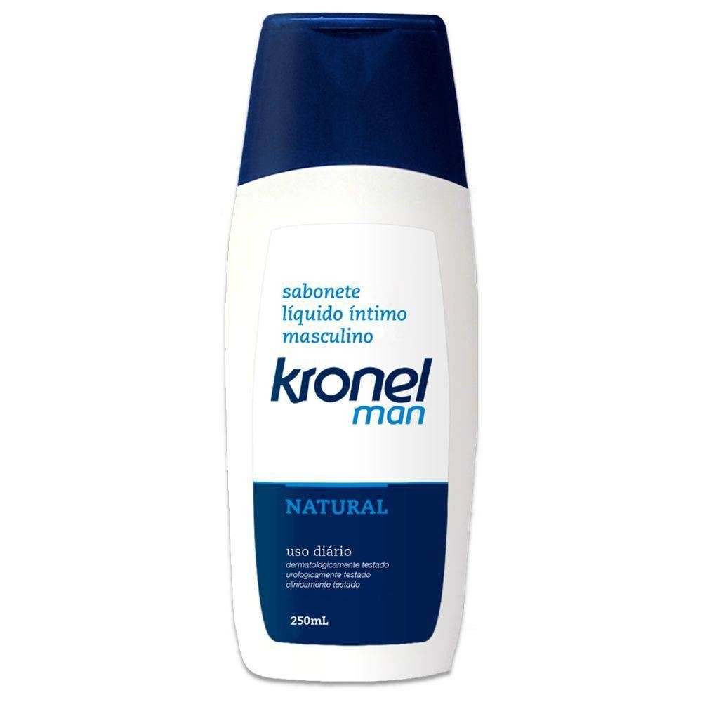 Kronel Man Natural Sabonete Líquido Íntimo Masculino 250mL