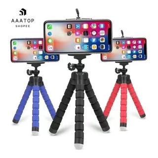 Mini Suporte Tripe De Mesa Escalavel Para Celular Gira- 360º