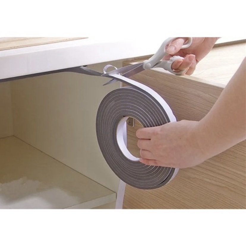 Espuma Fita Anti Ruído - Espuma Borracha Adesiva PVC - Anti-Ruído - Isolamento Acústico - 5 ou 10 metros