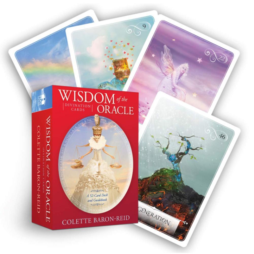 Wisdom of the Oracle Divinação Cartas 52-Card Deck Tarot Versão Inglês Da Família Jogo De Tabuleiro Festa em Oferta na Shopee