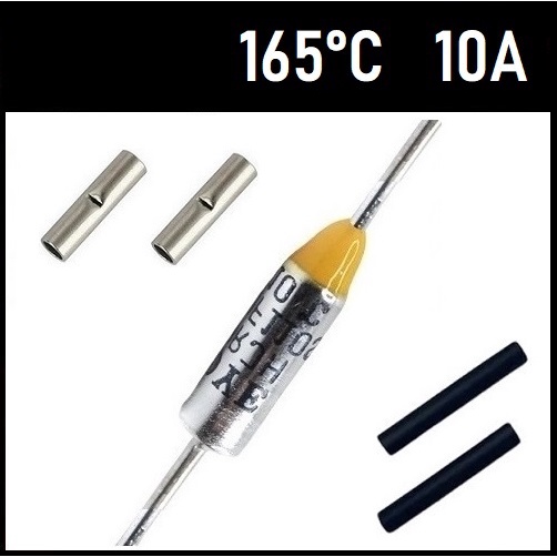 1 Fusível Termico 10A 165 Graus TF165°C 165° 165C 165g