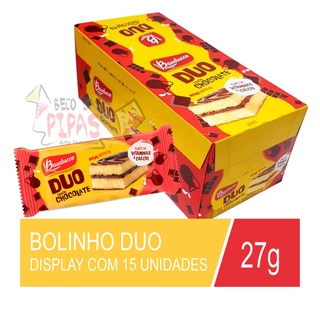 Bolinho Duo Chocolate C/15un 27g - Bauducco