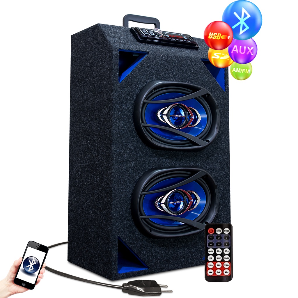 Caixa Amplificada Bob Bluetooth Usb Fm 6x9 Hurricane Taramps - Audio