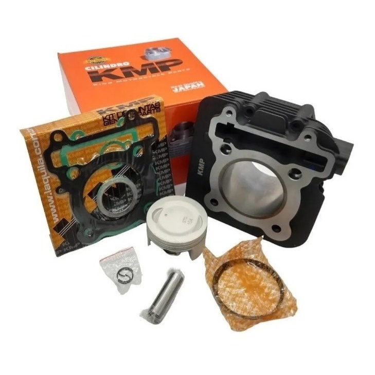 Kit Cilindro Fazer 250 Blue Flex Preto Modelo Original Kmp em Oferta na Shopee