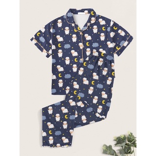 Pijama feminino modelo americano calça adulto inverno roupa de dormir
