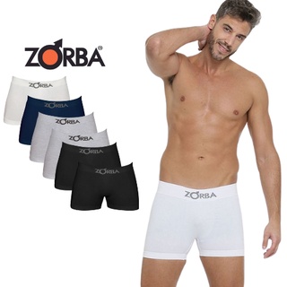 Kit Com 10 Cueca Boxer Box Zorba Masculina Em Algodão Cotton Modelo Sem Costura