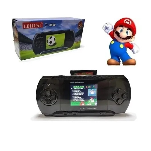 Mini Game Portátil Pvp Station Light 3000 8 Bits + Cartucho