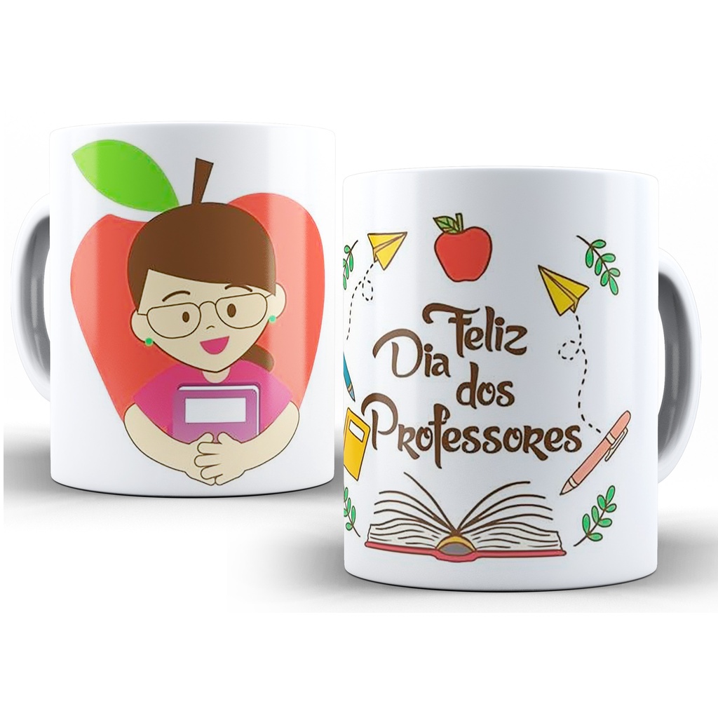 Caneca Personalizada Feliz Dia Dos Professores Mod 2 