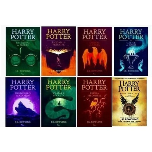 scandal Smile Personally Coleção Completa Harry Potter - J.K. Rowling Capa Dura 7 livros + A Criança  Amaldiçoada | Shopee Brasil