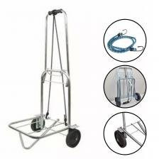 Carrinho De Mão Dobrável Bagagem Carga 100kg em Oferta na Shopee