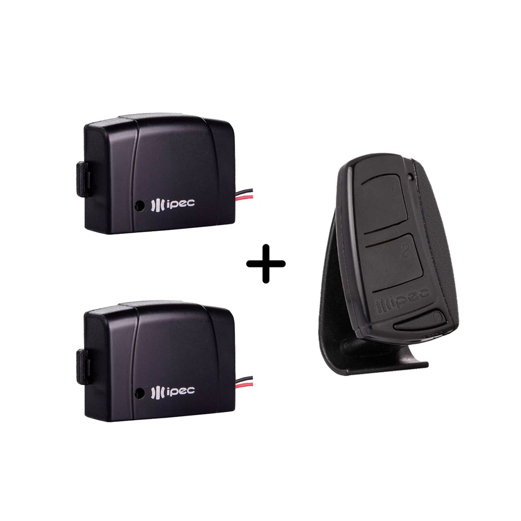 Kit 2 Controle Tx Car 433 Mhz + 1 Controle De Portão 433 Mhz PPA Garen RCG Seg Unisystem Acton
