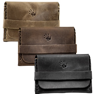 Carteira Porta Cartão Masculino de Couro Legítimo Slim Porta CNH e RG