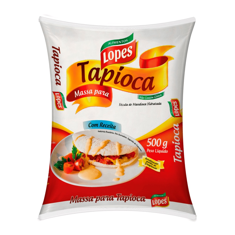 Massa para Tapioca Lopes Pronta Sem Cheiro 500g em Oferta na Shopee