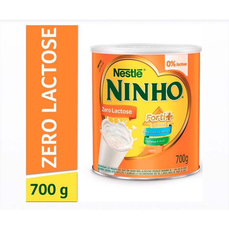 leite Ninho Fases Zero Lactose - 1 Lata com 700g | Shopee Brasil