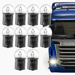 Lâmpadas Halógena Automotiva (TR 67) R10 W I 24V 10W BA15S - Para Caminhão Jogo