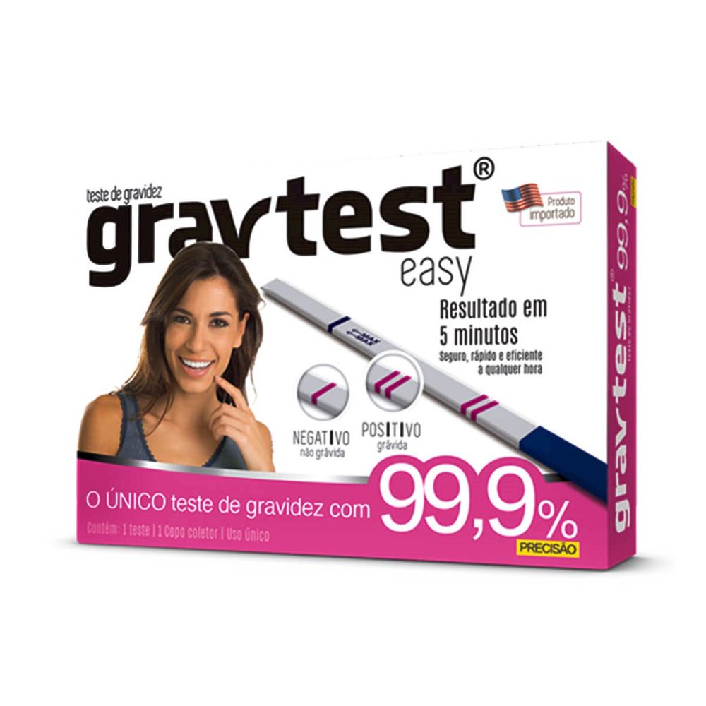 Gravtest Easy Teste De Gravidez Cimed Shopee Brasil 