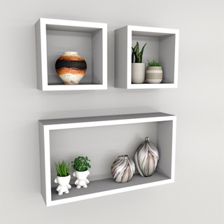 Nicho Retangular Kit  Decoração Sala, Banheiro, Quarto e Cozinha em Oferta na Shopee