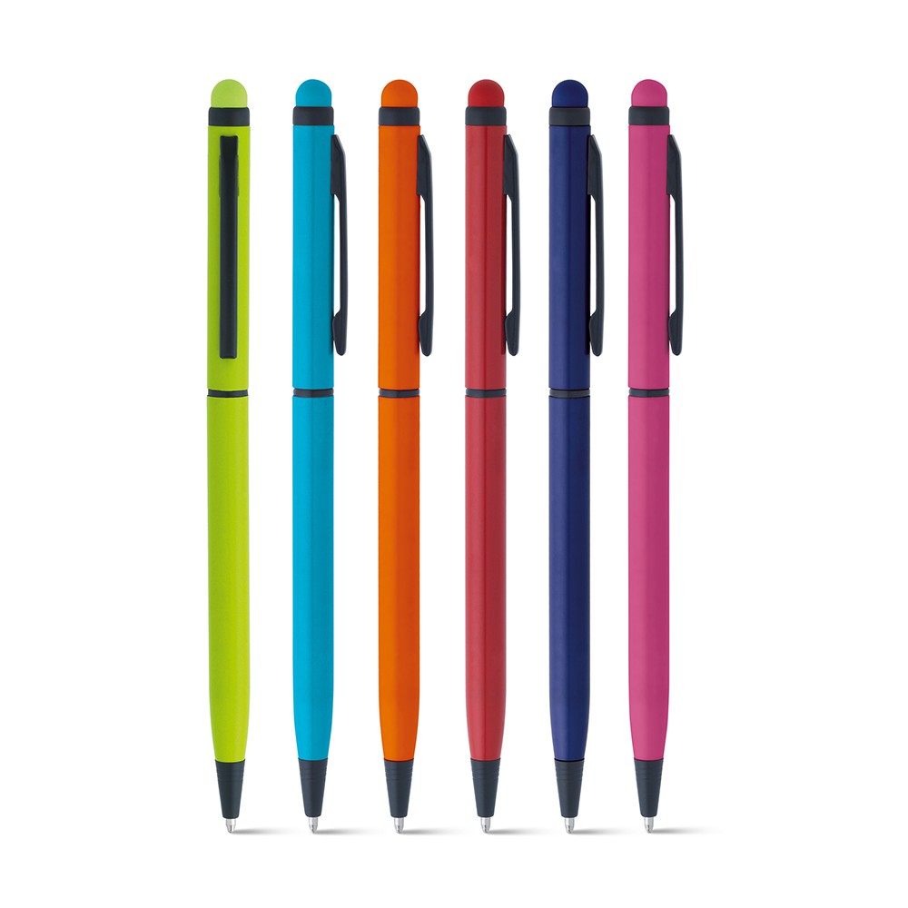 Caneta De Alumínio Colors Ponta Touch Diversas Cores Twist em Oferta na Shopee