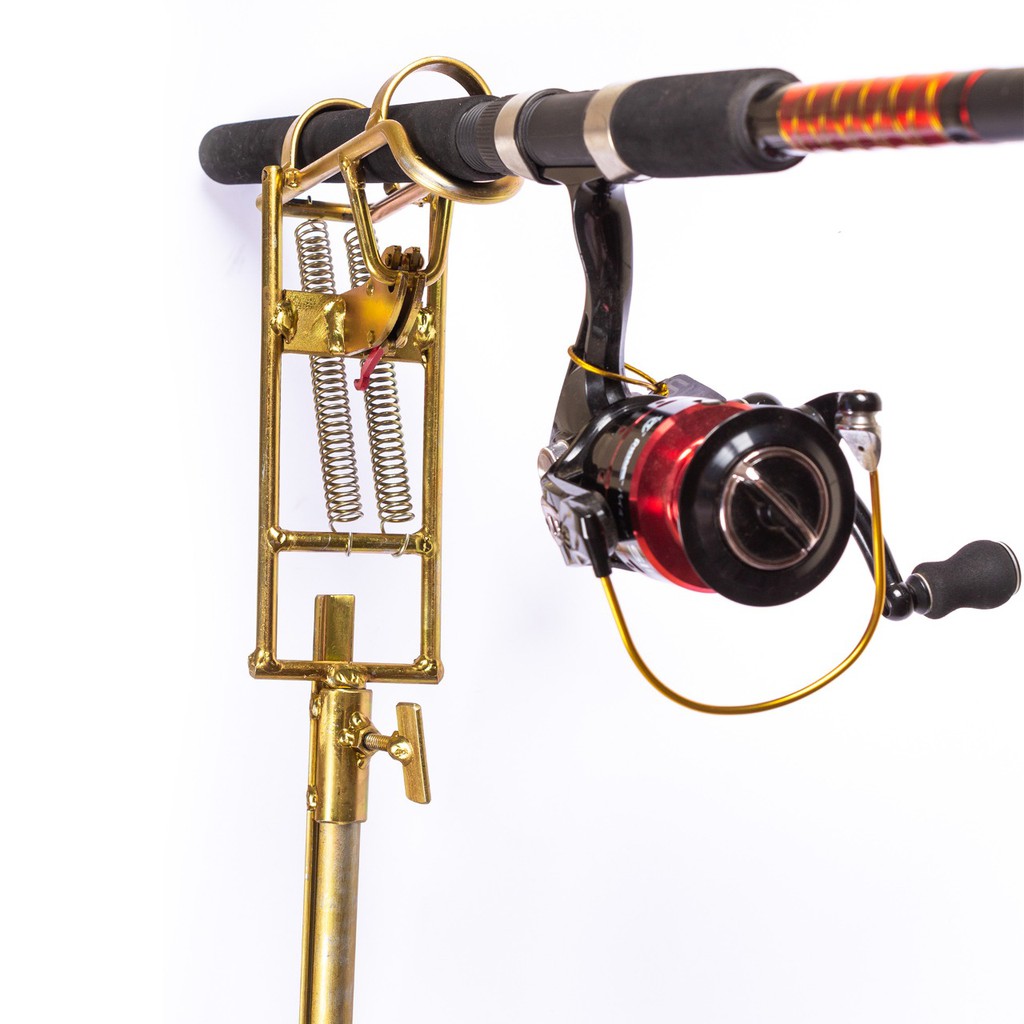 kit 4 peças Suporte Fisgador Automatico 2molas Vara De Pesca serve pra molinete e carretilhas