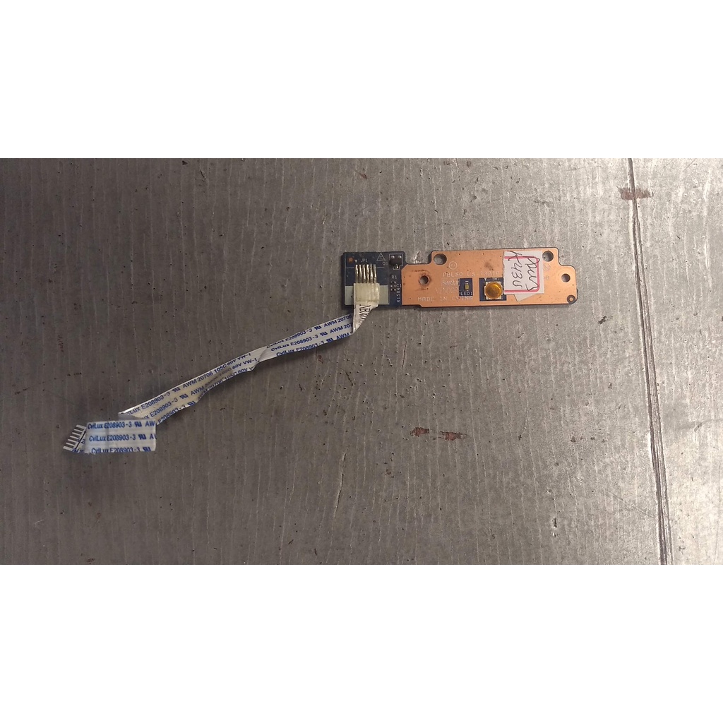 botao power c/cabo flat notebook asus k43u bom estado