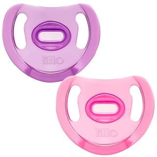 Kit 2 Chupetas Bebê Com Estojo Para Esterilização +6 Meses Silicone Livre BPA Lillo