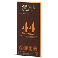 Tablete de Chocolate Ao Leite 44% Cacau 80g - Espírito Cacau