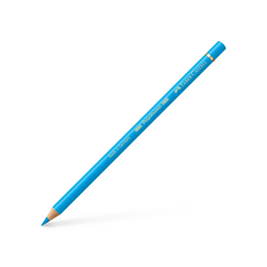 LAPIS COR FABER CASTELL POLYCHROMOS 145 LIGHT PHTHALO BLUE