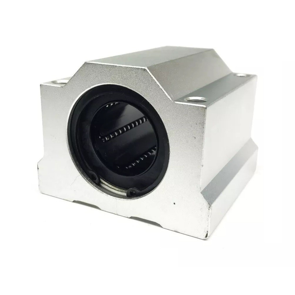 1 Pillow Block Fechado 20mm Scs20UU para Eixo Retificado temperado e cromado 20mm - CNC Router
