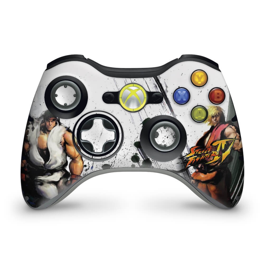 Skin Xbox 360 Controle Adesivo - Street Fighter 4 #a
