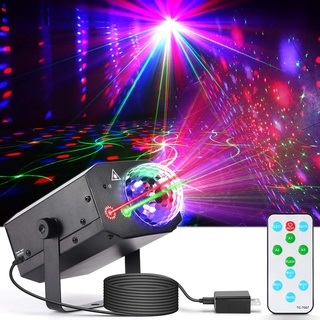 [Estilo de explosão] 96 modos plug-in utilizável LED laser projetor luz rgb uv dj som discoteca luz de festa, adequado para festa aniversário casamento quarto dj
