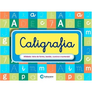 Livro Caligrafia Infantil Culturama Alfabeto, cursiva, forma e numerais crianças Educativo em Oferta na Shopee