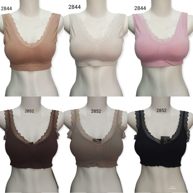 Sutiã Sem Fio INSPORT FASHION CROP LACE 2601.2765,2844,2851.2852