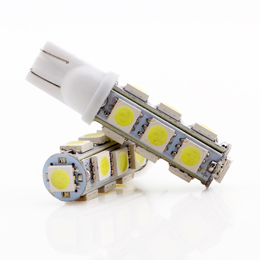 Par Lâmpada Pingo T10 13 Leds Farolete Lanterna Placa Mala Teto 12v