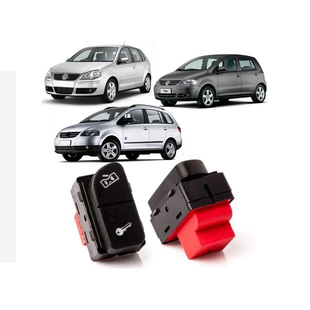 Botão - Interruptor Da Trava Elétrica Fox Até 2009 - VW0901 em Oferta na Shopee