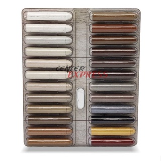 Kit 24 Cores Giz Corretivo Madeira Mdf Mdp Marcenaria Moveis em Oferta na Shopee