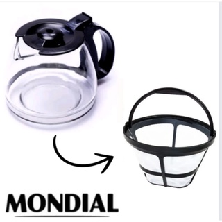 Jarra e Filtro Permanente Cafeteira Mondial Pratic 17 NC-25