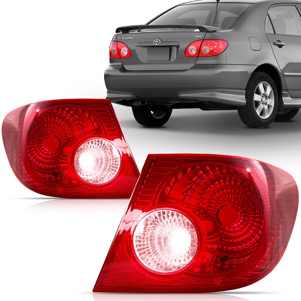 Par Lanterna Corolla 2003 2004 2005 2006 2007 Canto Pisca Rosa em Oferta na Shopee