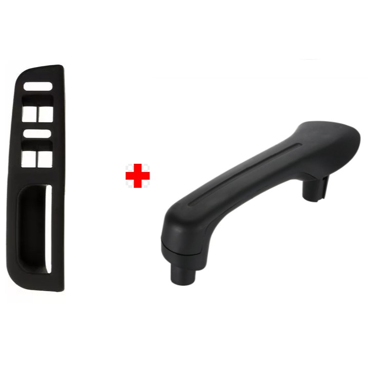 Kit Moldura Puxador Interno Porta Motorista + Puxador Interno Porta Passageiro Volkswagen Golf Bora