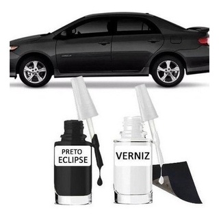 Tinta Tira Risco Automotivo Toyota Corolla Cor Preto Eclipse
