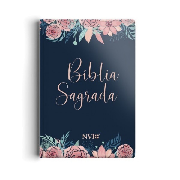 Bíblia Sagrada Nvi Capa Rosas Feminina