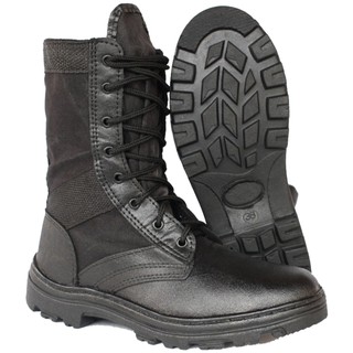 Coturno militar couro exta leve