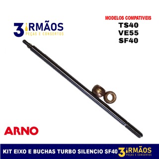 Eixo E Buchas Ventilador Arno Turbo Silencio Sf40