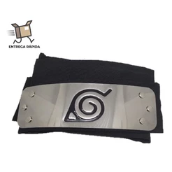 Kit 10 pecas Bandana em Aço Inox Naruto - Vila da Folha