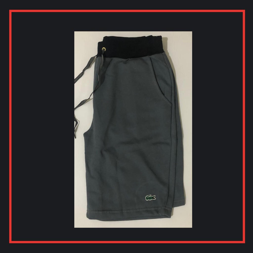 bermudas moletom lacoste