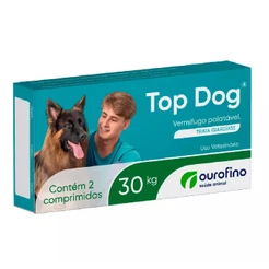 Top Dog 30kg - 2 Comprimidos - Vermífugo P/ Cães