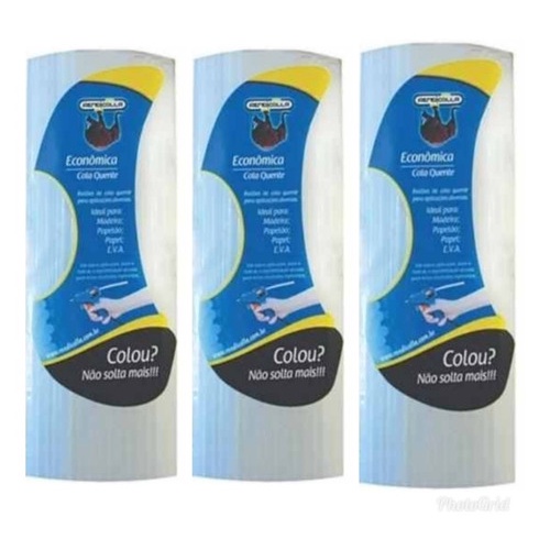 Pct Bastão De Cola Quente Fina 1kg Rendicolla UND