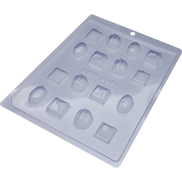 Forma Simples Diversos 9901 em Acetato BWB Para Bombom e Doces de Chocolate e Confeitaria Doceira Saldão - Home & Living